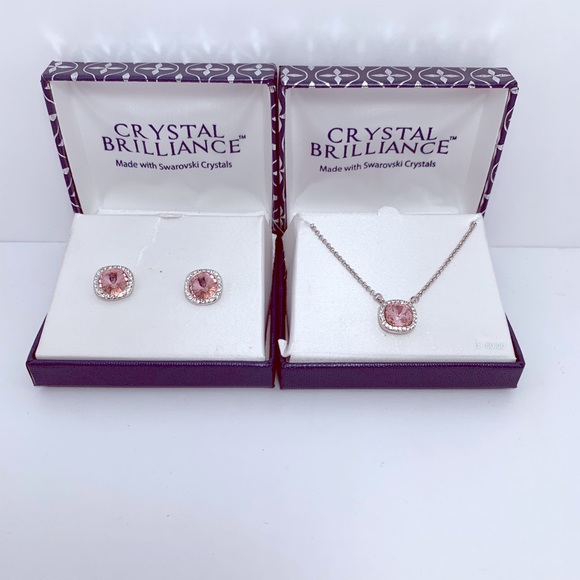 Jewelry - New‼️Cristal Brilliance Set of necklace+earrings